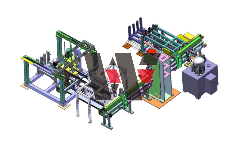 Línea de producción de estampación en caliente totalmente automática