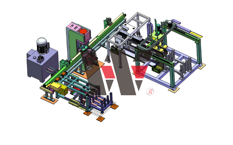 Línea de producción de estampación en caliente totalmente automática