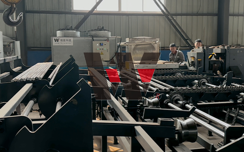 Línea de producción de aplanamiento de extremos mecánicos