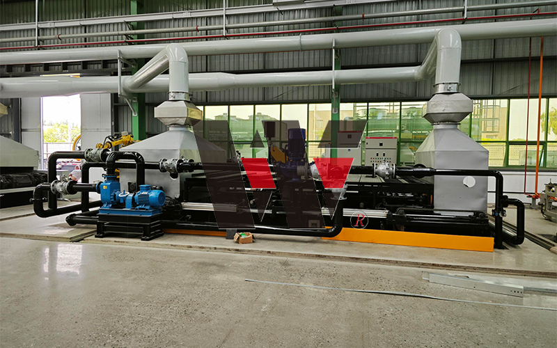Línea de producción de tratamiento térmico de brazos guía