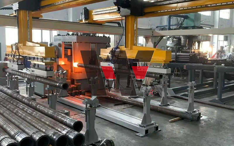 Equipo de calentamiento por inducción que activa la varilla de perforación